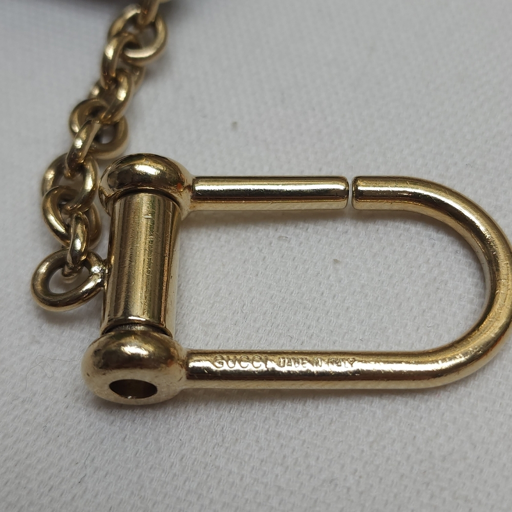 Authentic Gucci Guccissima Brown Leather Keychain Pouch With Retail Bag - Picture 11 of 17